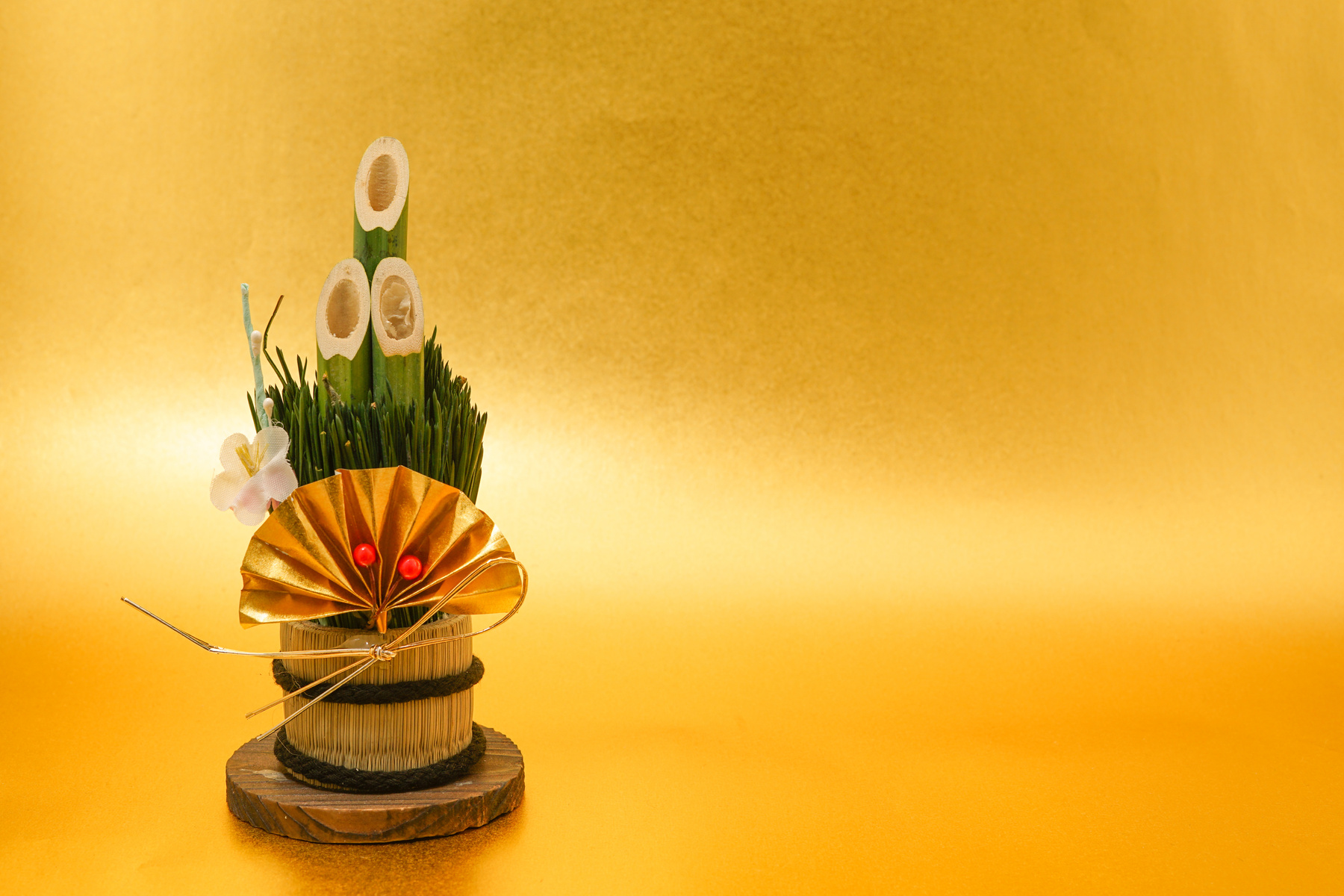 Kadomatsu of image (New Years card materials and New Year material)